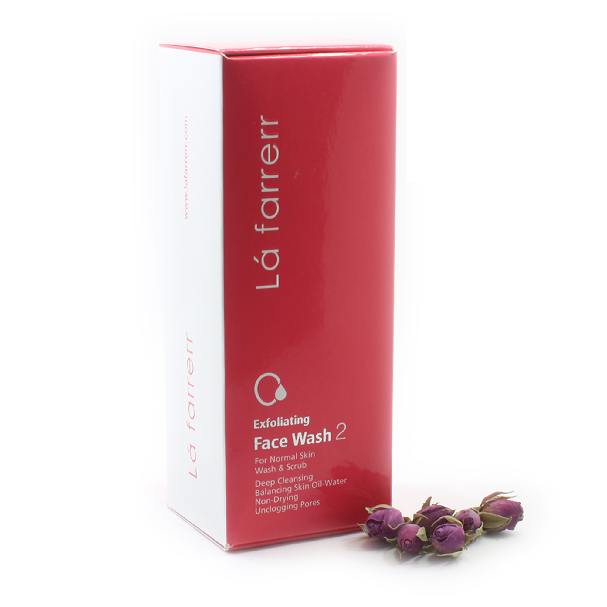 ژل شستشوی صورت با اثر لایه برداری مخصوص پوست های معمولی 2 لافارر EXFOLIATING FACE WASH 2